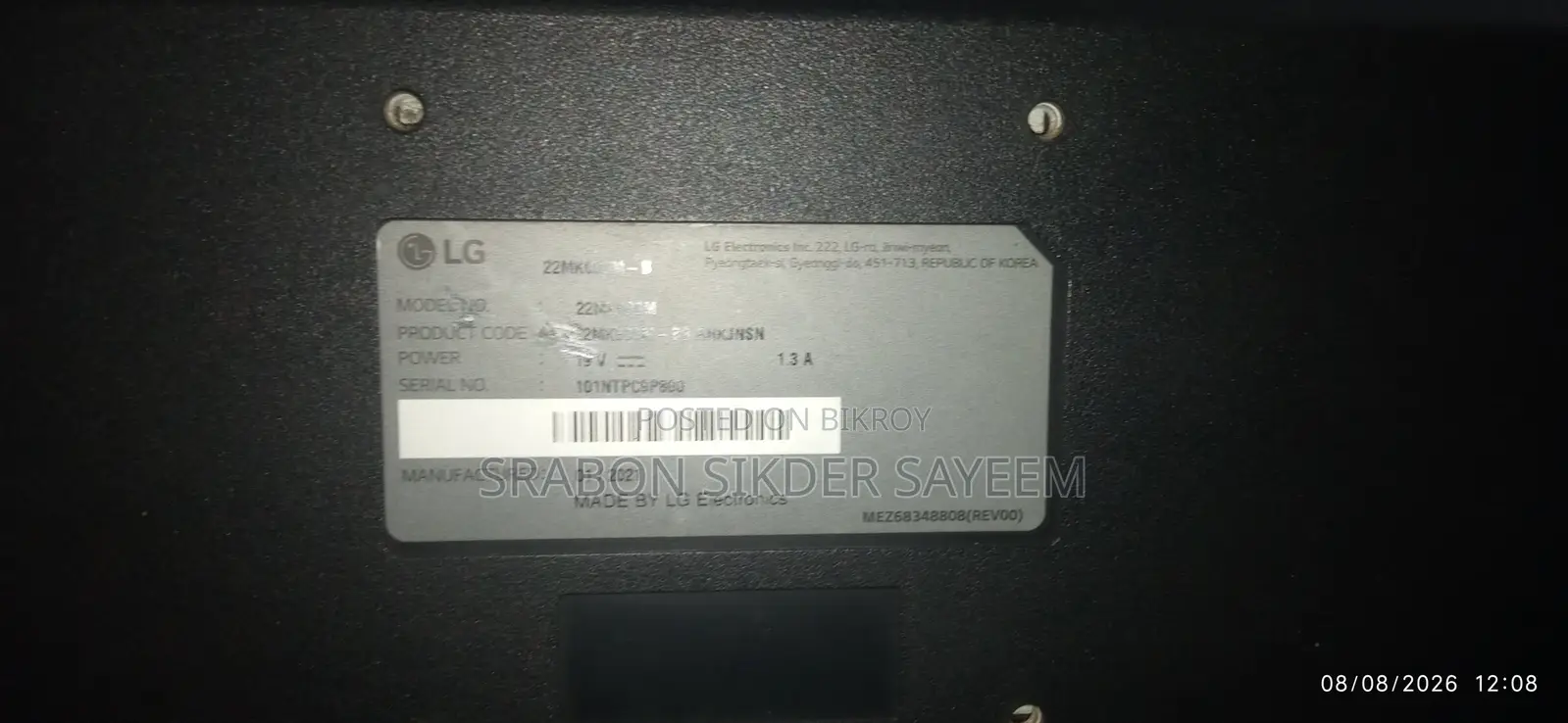 Desktop Computer 8GB Intel Core i5 SSD 256GB