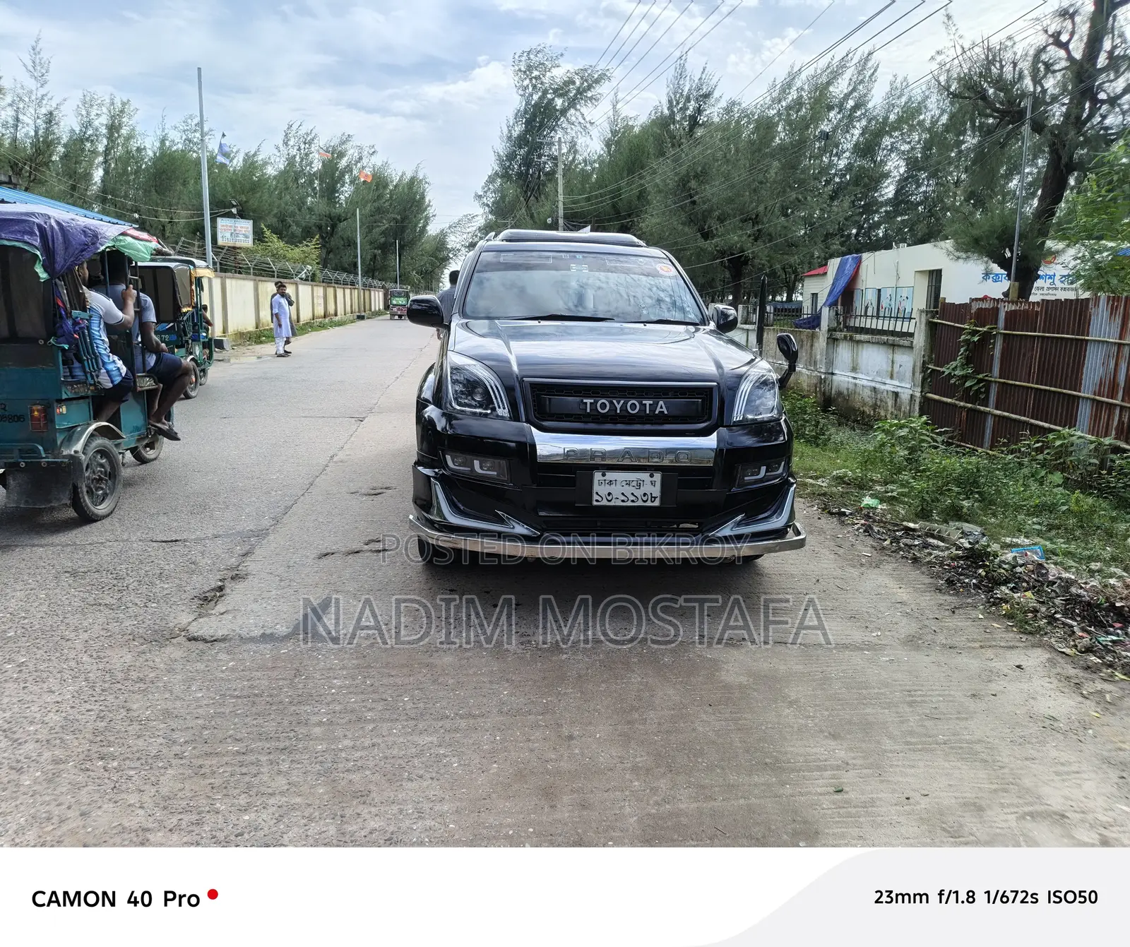 টয়োটা ল্যান্ড ক্রুজার ফোর-হুইল ড্রাইভ ২০০৭ কালো