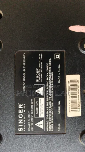 Singer 32" LED TV Display Gone