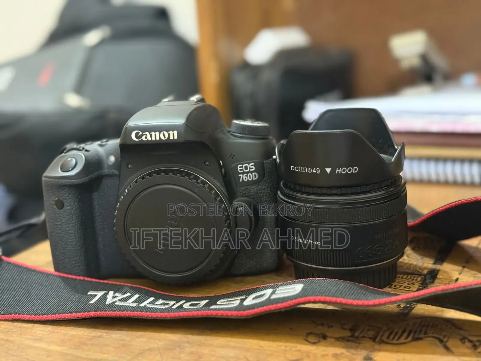 Canon 760d With Prime Lens 55mm