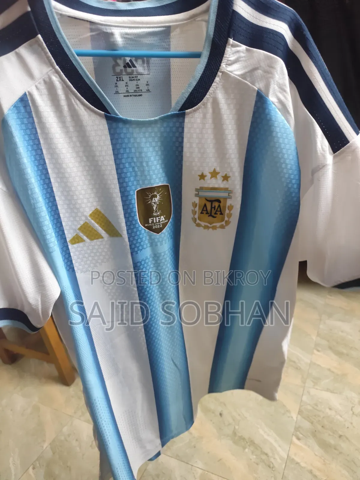 Argentina Official Player Edition Jersey,, XXL