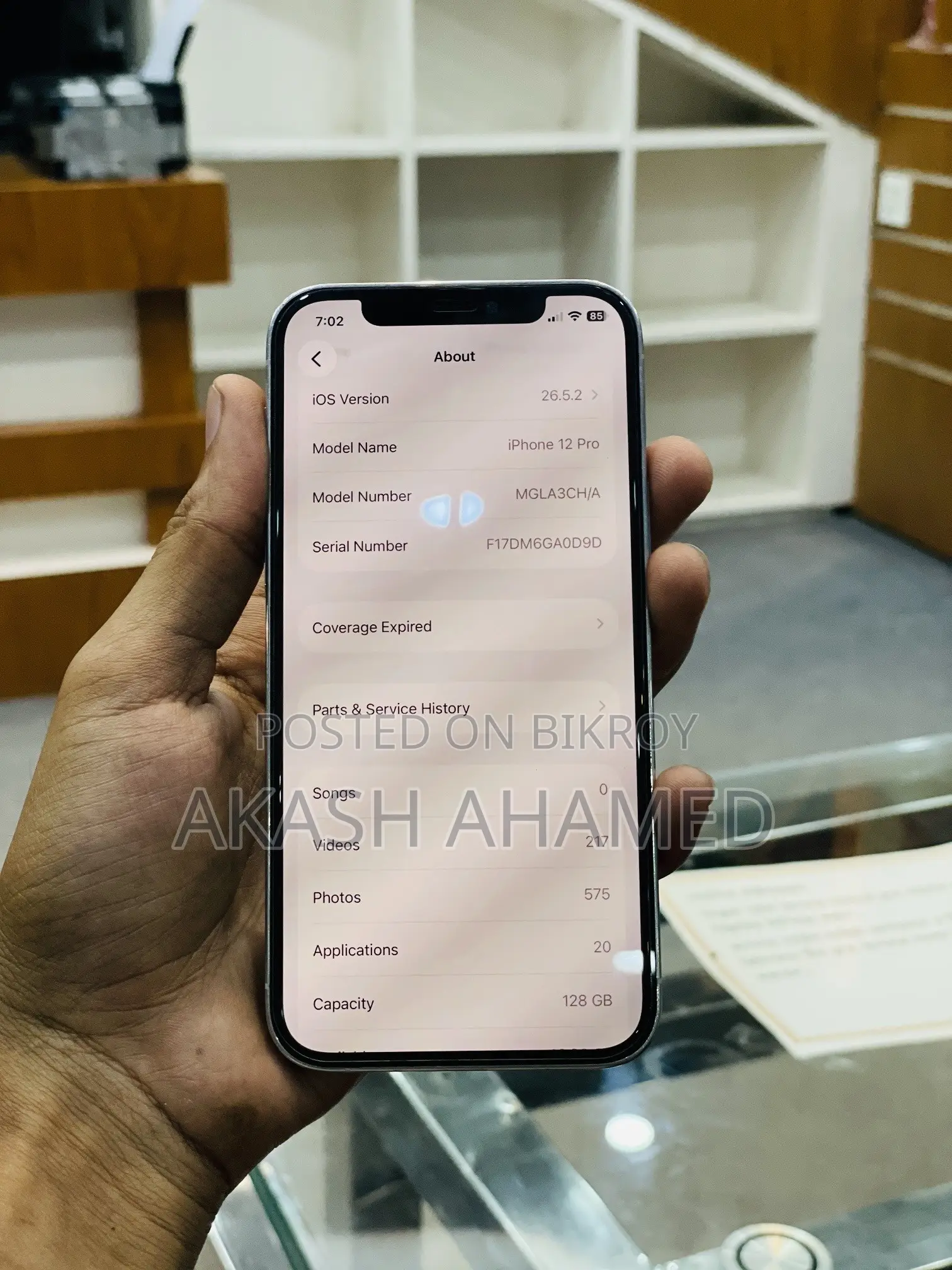 অ্যাপল আইফোন ১২ প্রো ১২৮ জিবি হোয়াইট