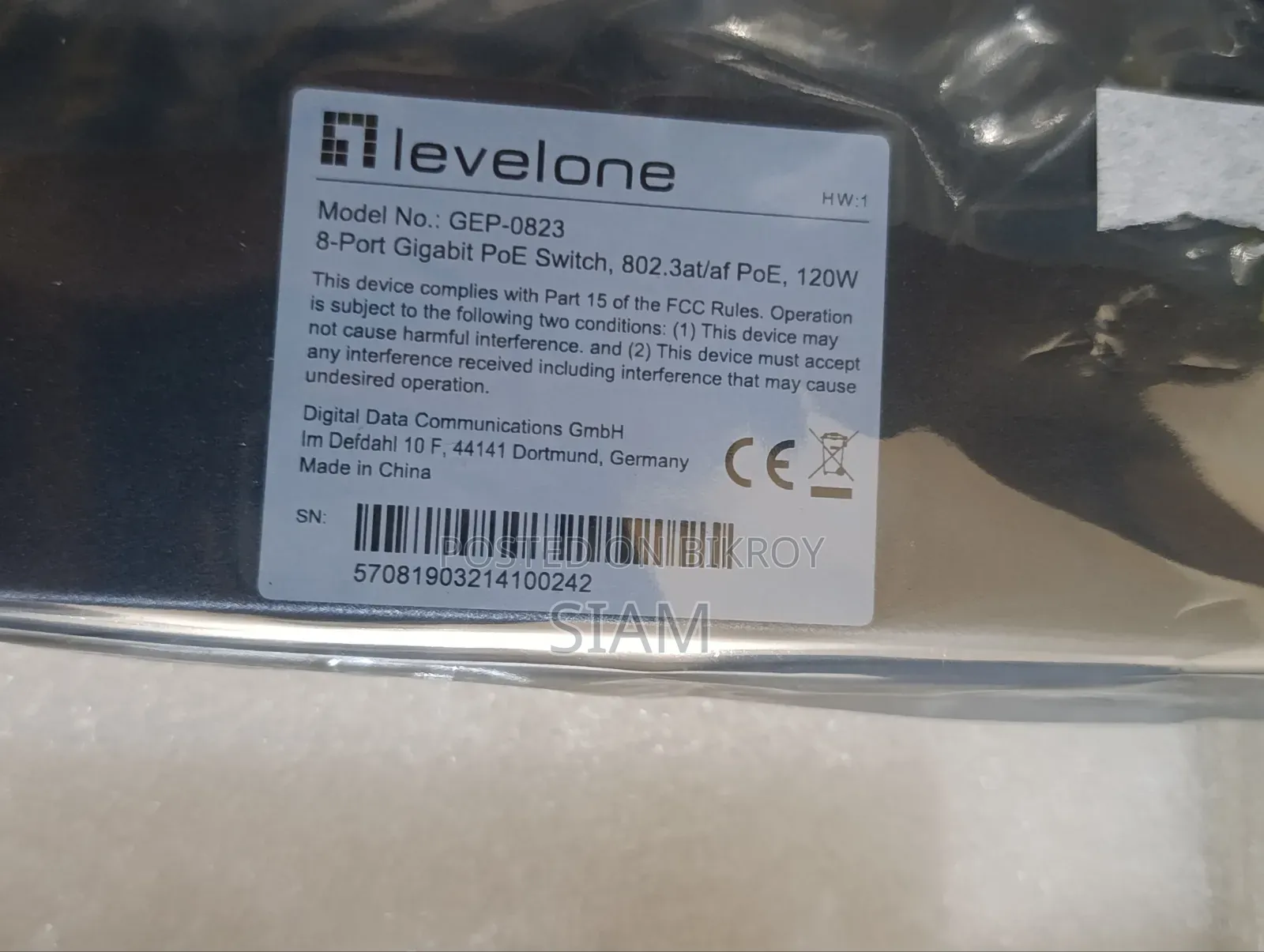 Levelone PoE 8 Port Switch