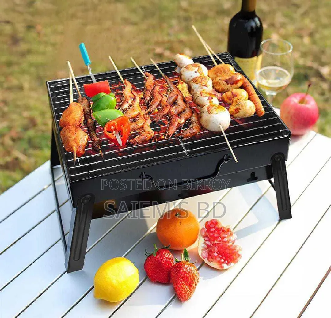 পোর্টেবল ফোল্ডেবল BBQ গ্রিল – আউটডোর গ্রিলিং ও ক্যাম্পিংয়ের জন্য উপযুক্ত