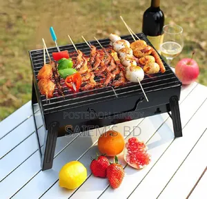 পোর্টেবল ফোল্ডেবল BBQ গ্রিল – আউটডোর গ্রিলিং ও ক্যাম্পিংয়ের জন্য উপযুক্ত