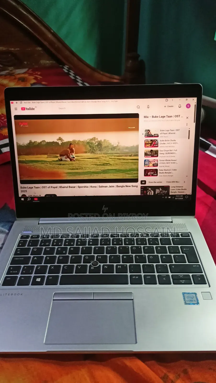Laptop HP EliteBook 840 G6 8GB RAM Intel Core i5 256GB SSD