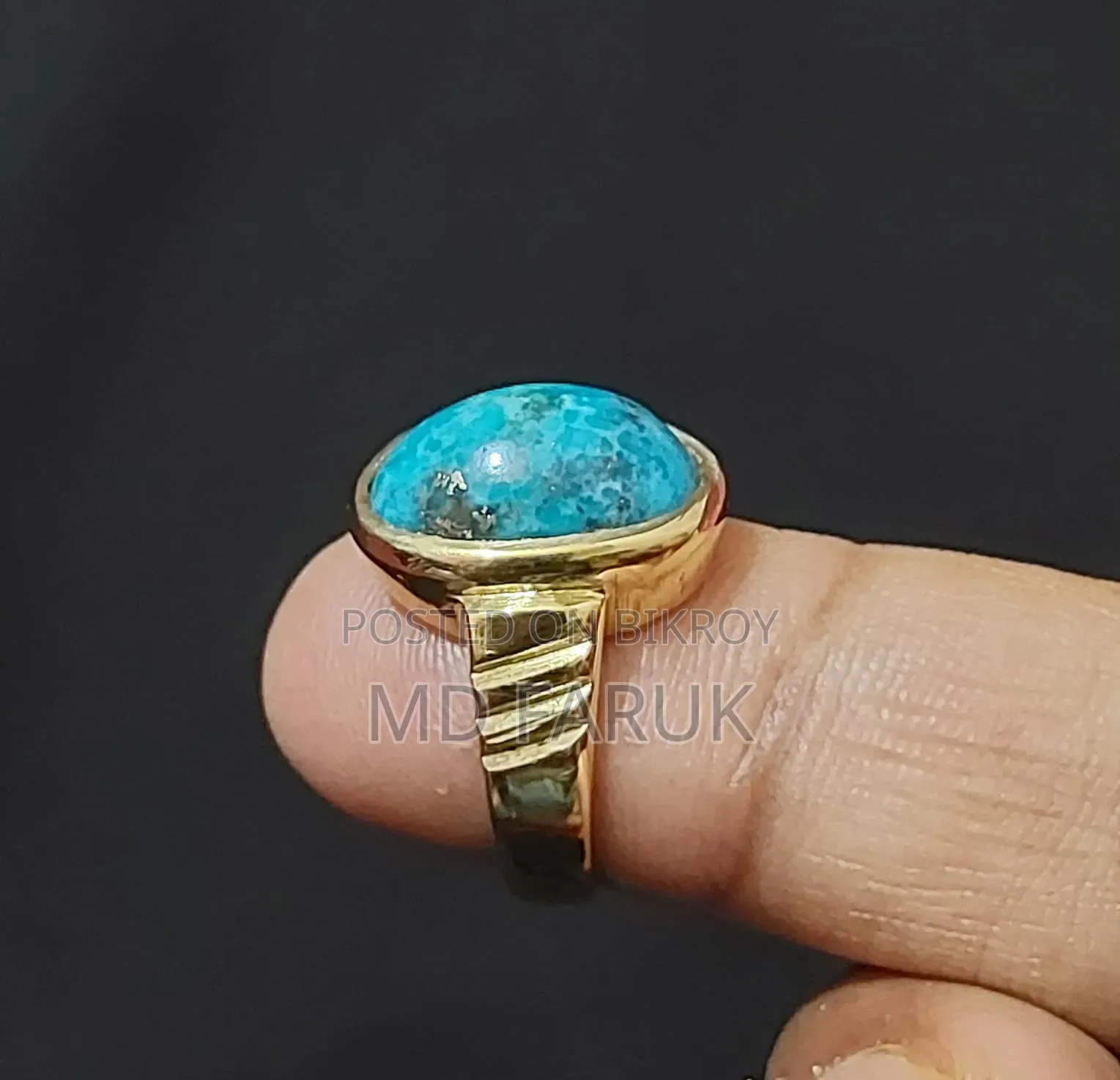 Iranian Turquoise Stone Ring.