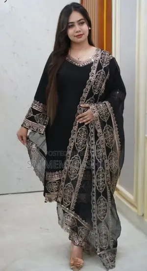 Sequence Embroidery Three Piece