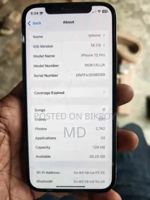 অ্যাপল আইফোন ১২ প্রো ১২৮ জিবি ব্ল্যাক
