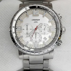 CRUISER পুরুষদের ক্রونوগ্রাফ স্টেইনলেস স্টিল ঘড়ি