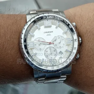 CRUISER পুরুষদের ক্রونوগ্রাফ স্টেইনলেস স্টিল ঘড়ি