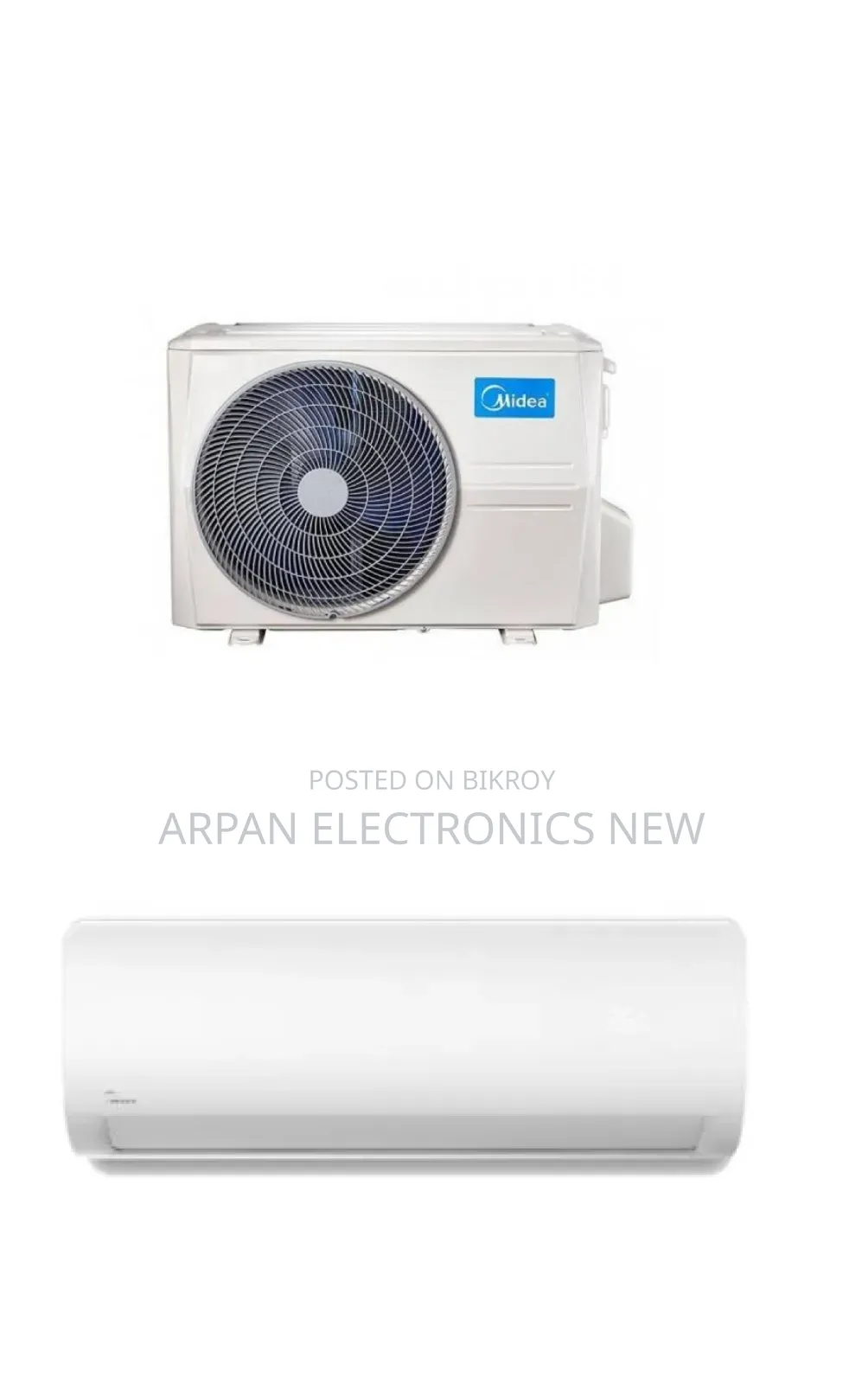 Midea 1 Ton Wall Type Air Conditioner (Free 10 Feet Cupper Pipe)