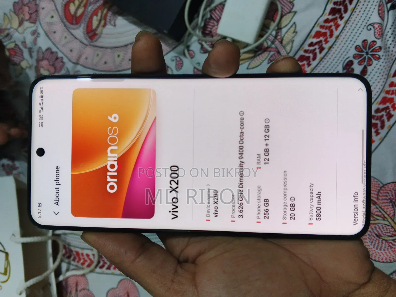 Vivo X200 256 GB Black
