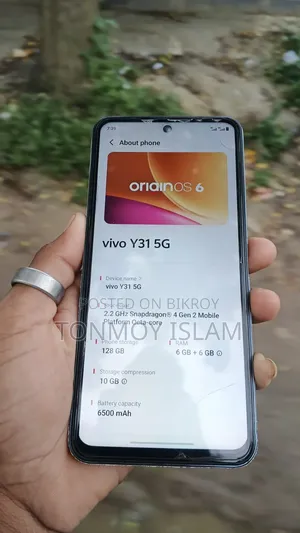 New Vivo Y31 5G 128 GB Black