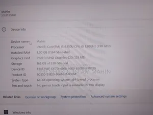 Laptop Lenovo ThinkPad T480s 8GB Intel Core I5 SSD 256GB