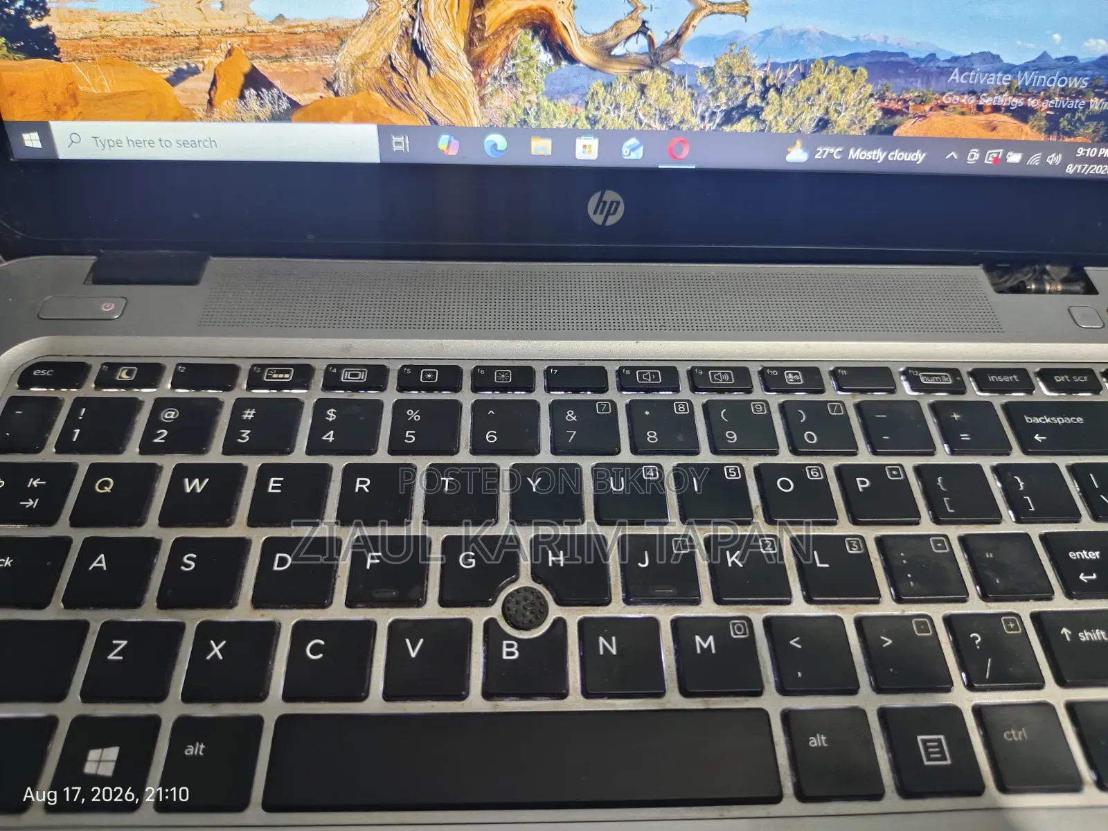 ল্যাপটপ HP এলিটবুক 840 G3 8GB ইন্টেল কোর i5 SSD 256GB