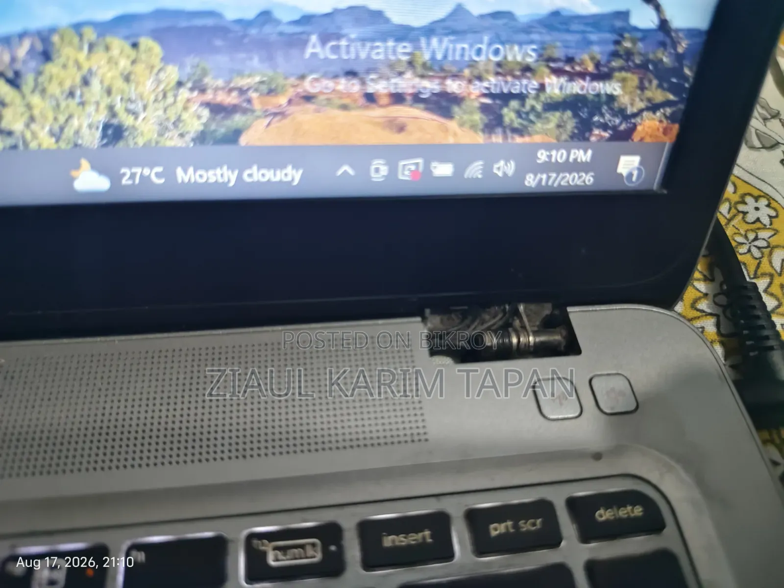 ল্যাপটপ HP এলিটবুক 840 G3 8GB ইন্টেল কোর i5 SSD 256GB