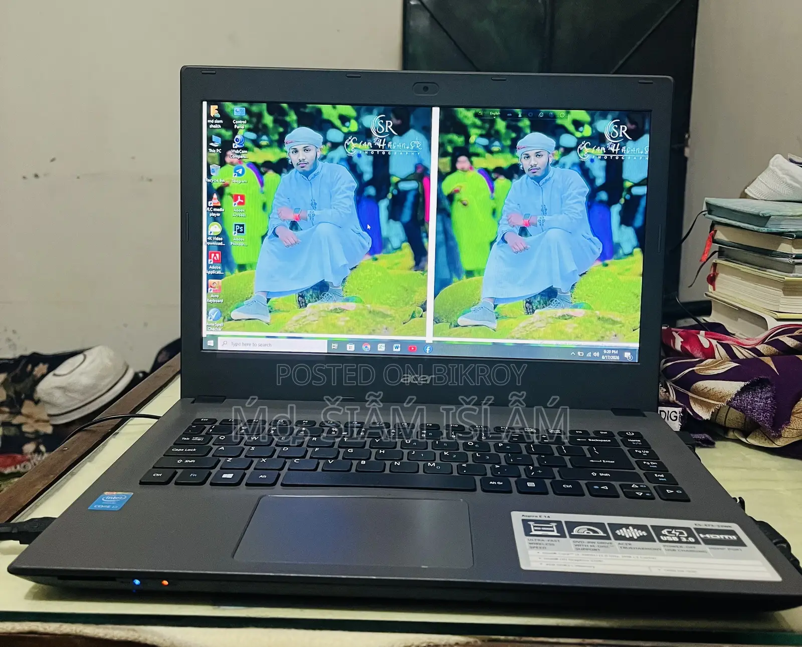ল্যাপটপ এসার অ্যাসপায়ার ই৫-৪৭৩ ৮জিবি ইন্টেল কোর আই৩ এসএসডি ১২৮জিবি