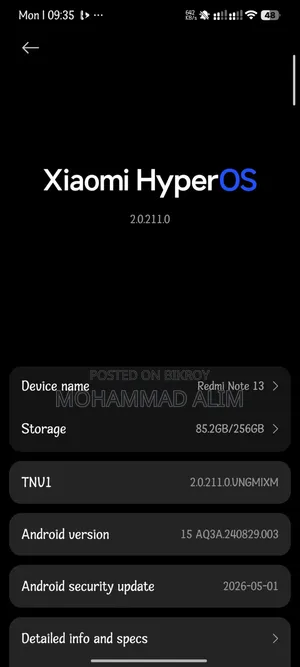 Xiaomi Redmi Note 13 256 GB Blue