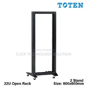 Toten 22U ২-পোস্ট ওপেন ফ্রেম সার্ভার র‍্যাক