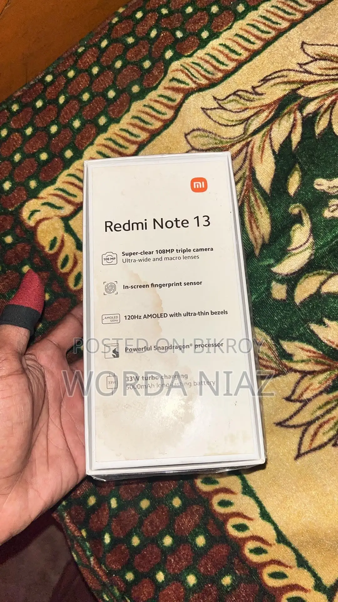 শাওমি রেডমি নোট ১৩ ২৫৬ জিবি ব্ল্যাক