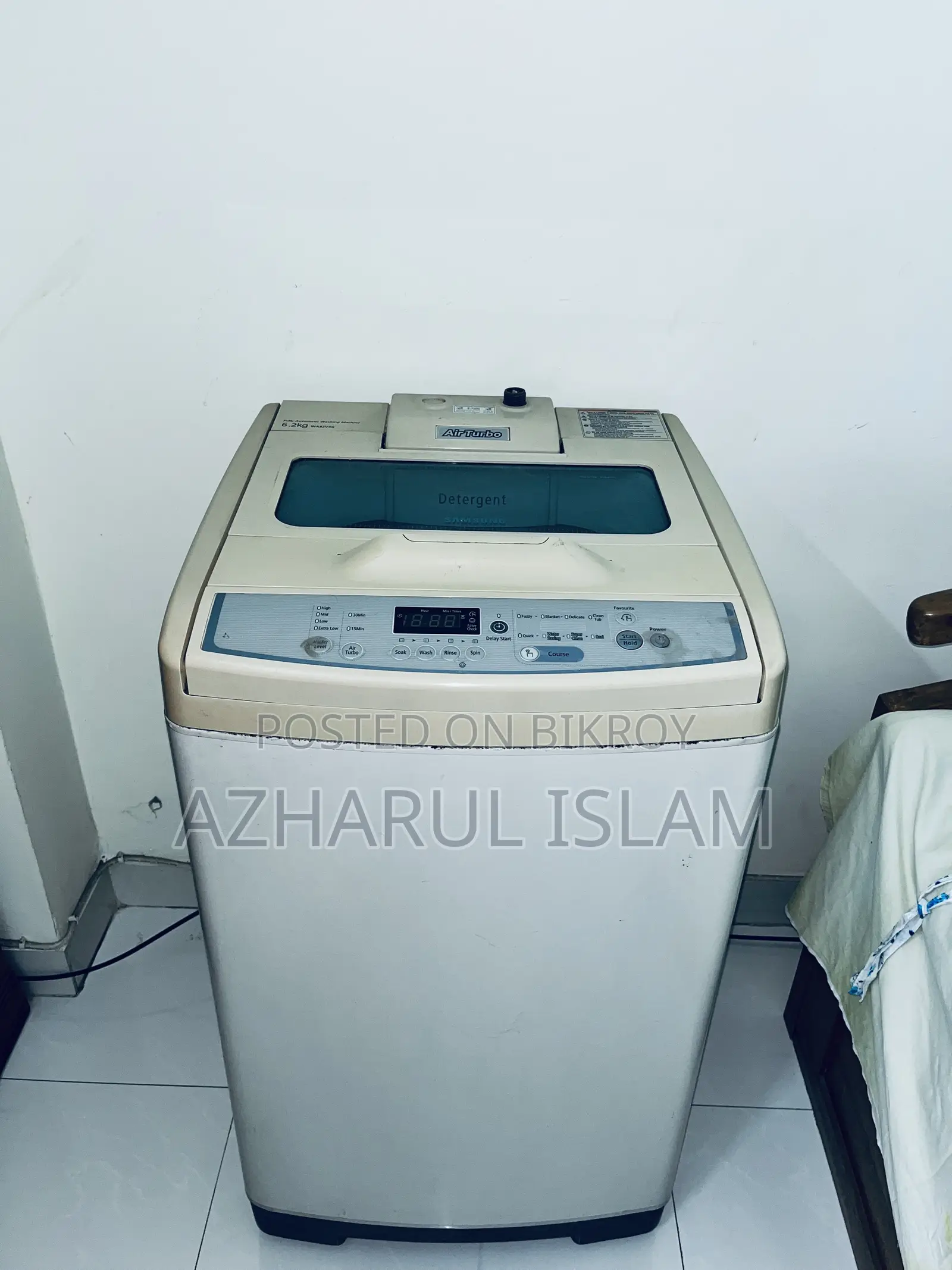 স্যামসাং ৬.২ লিটার ওয়াশিং মেশিন