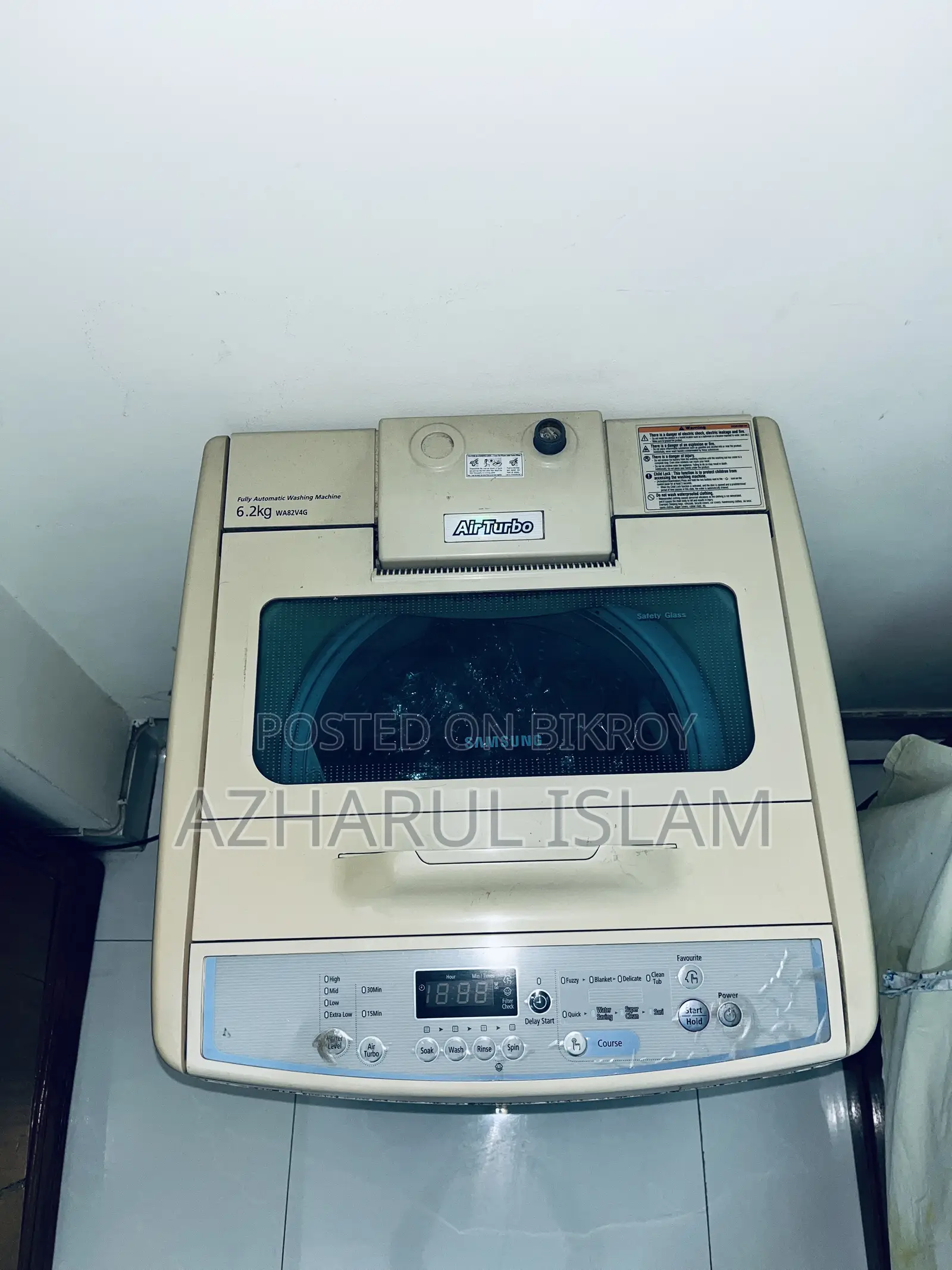 স্যামসাং ৬.২ লিটার ওয়াশিং মেশিন