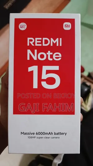 নিউ শাওমি রেডমি নোট ১৫ ১২৮ জিবি রেড