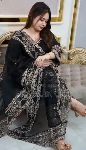 Sequence Embroidery Three Piece