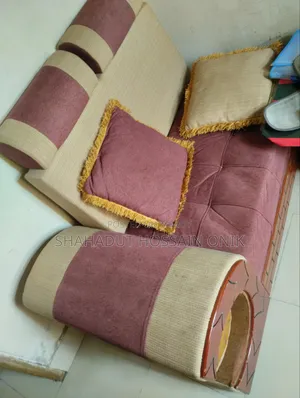Corner Sofa With 4 Stools