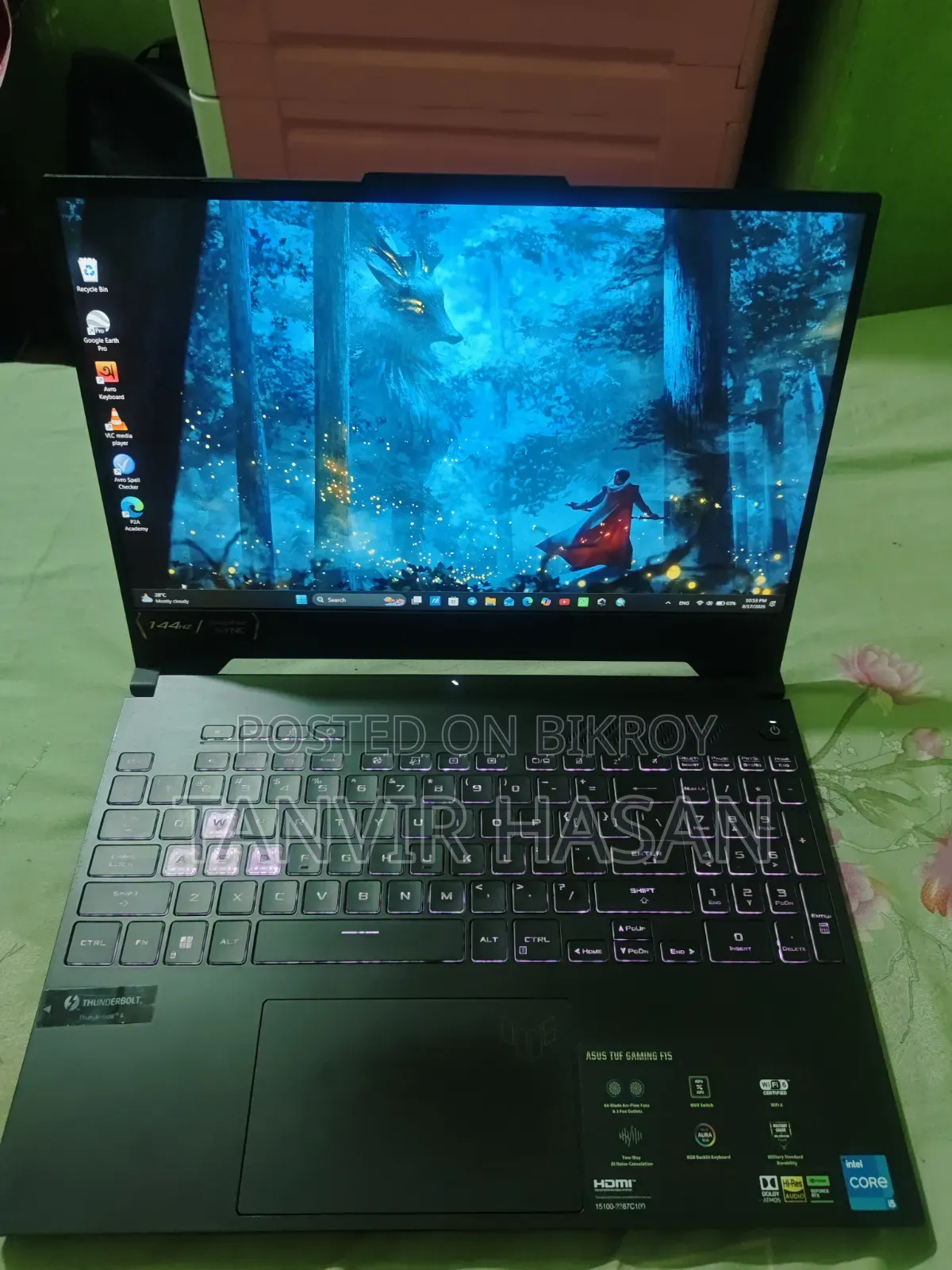 Laptop Asus TUF Gaming F15 16GB Intel Core i5 SSD 512GB