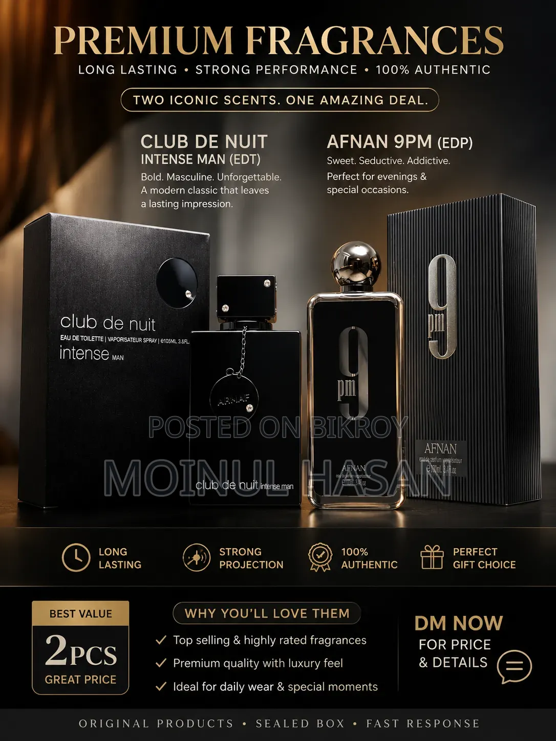 Official Afnan 9pm Club De Nuit Intense Men EDT