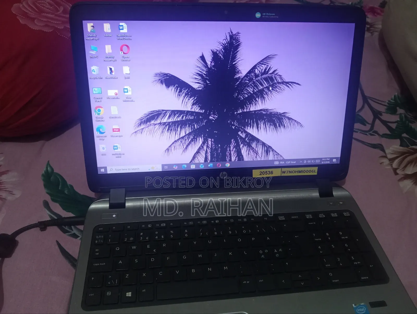 Laptop HP 14s 4gb Intel Core I3 HDD 160gb