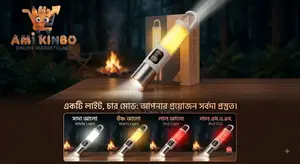 অ্যালুমিনিয়াম রিচার্জেবল টেবিল ল্যাম্প ও টর্চ লাইট