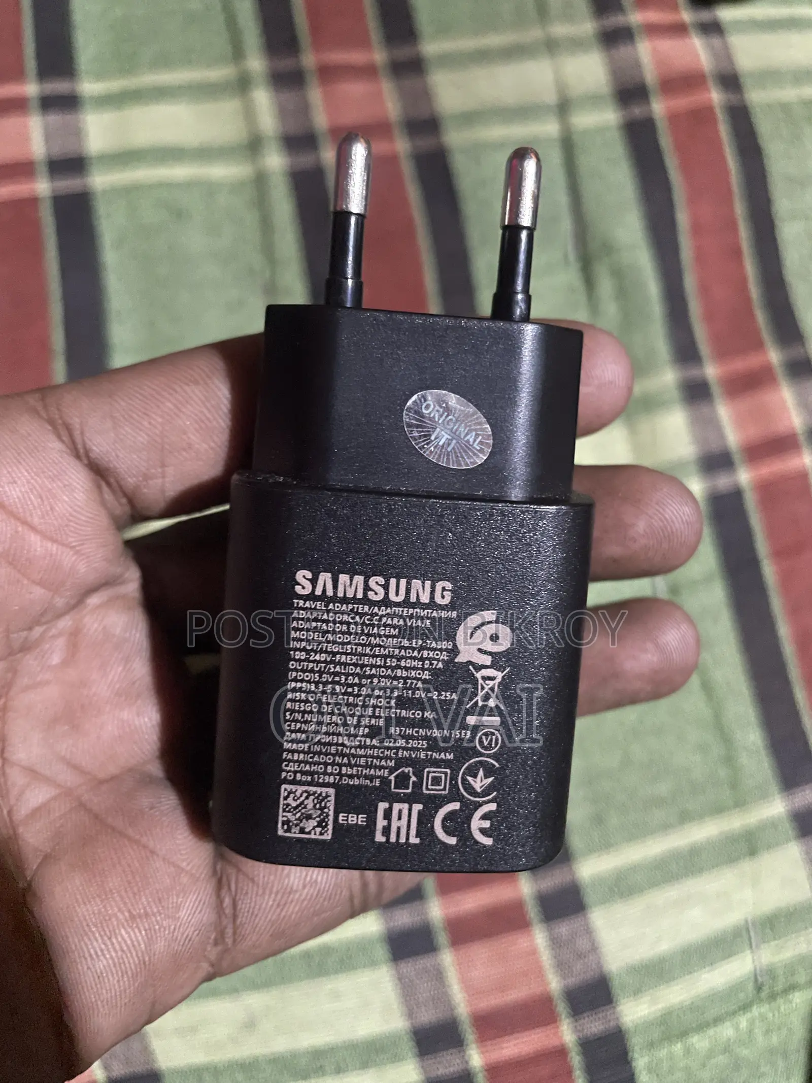 Original Samsung 25w Fast Charging Adapter