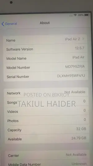 Apple iPad Air 2 32 GB Silver
