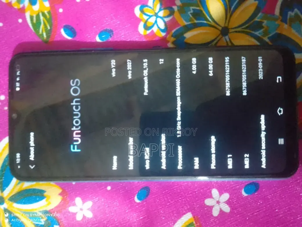 Vivo Y20 64 GB Blue