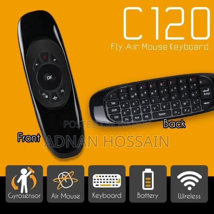 C120 Wireless Air Mouse Keyboard Remote