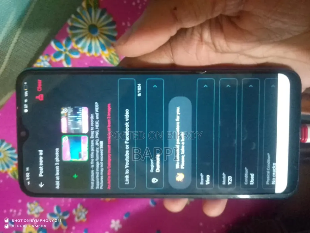 Vivo Y20 64 GB Blue