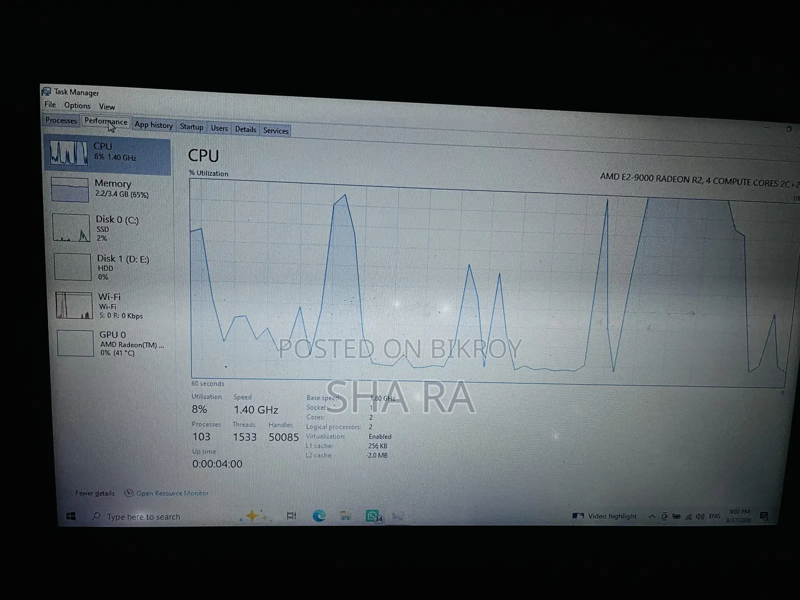 Laptop Lenovo Ideapad 330s 4gb Amd Hdd+ssd 512gb