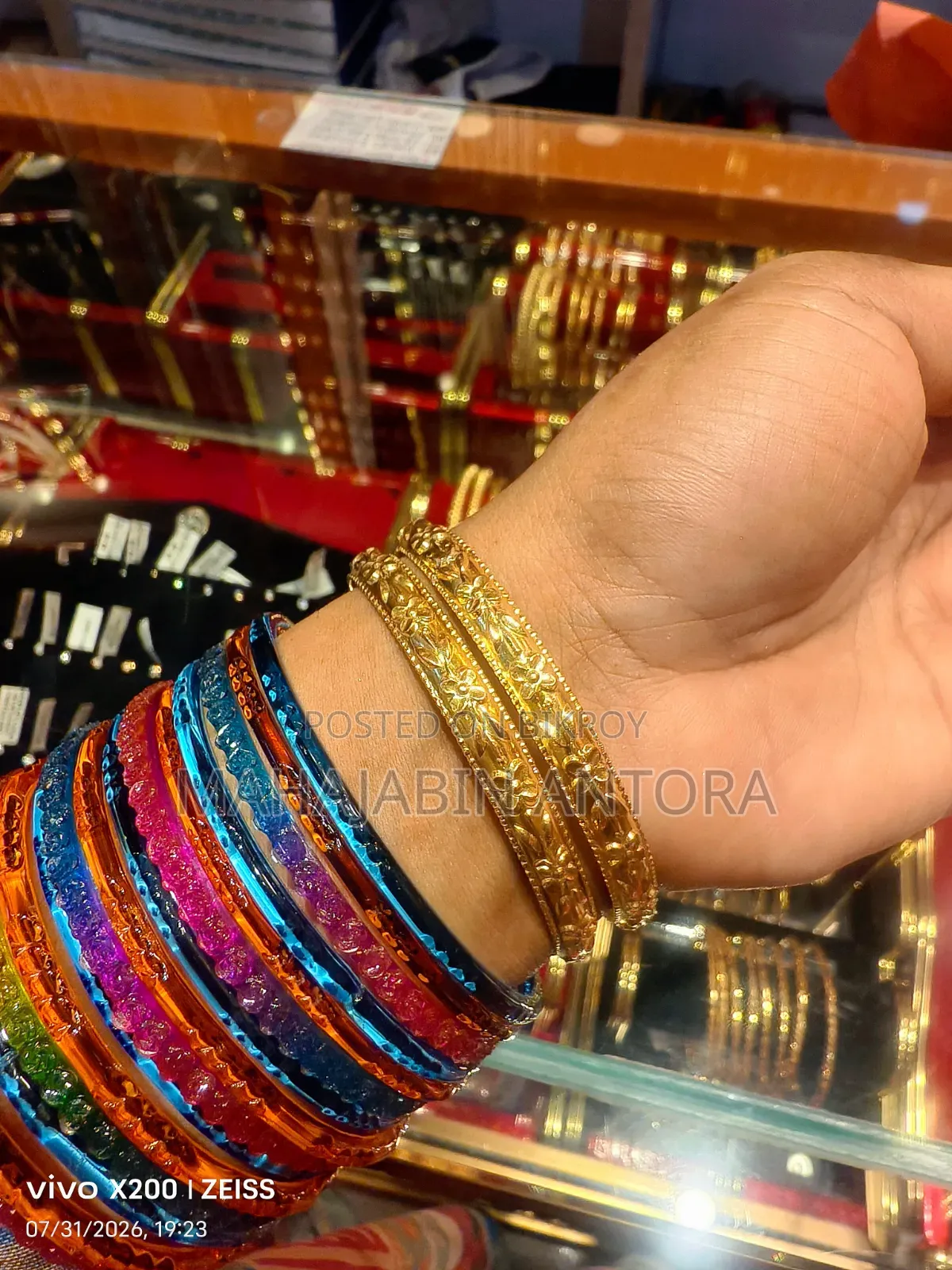21 Karat Gold Bronze Bangles