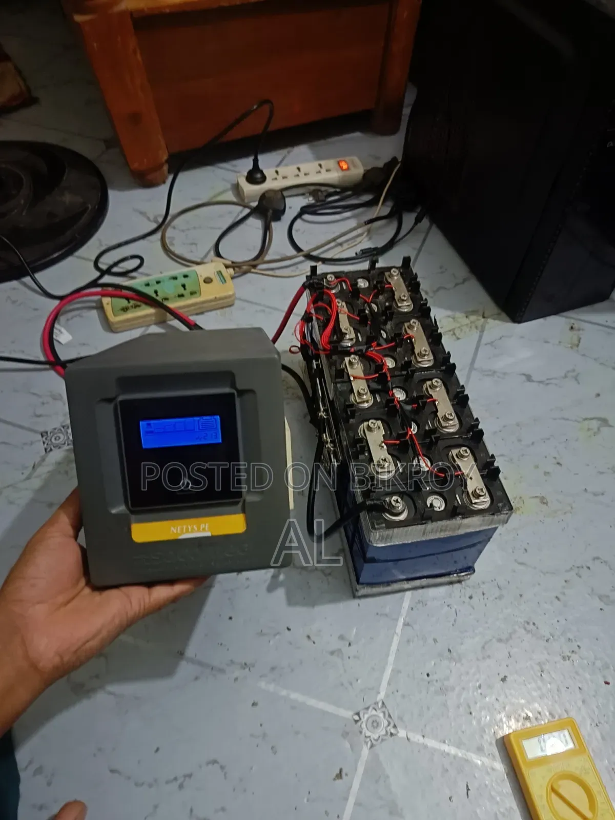 Socomec UPS + 24V 50Ah Lithium Phosphate Battery Setup for Sale