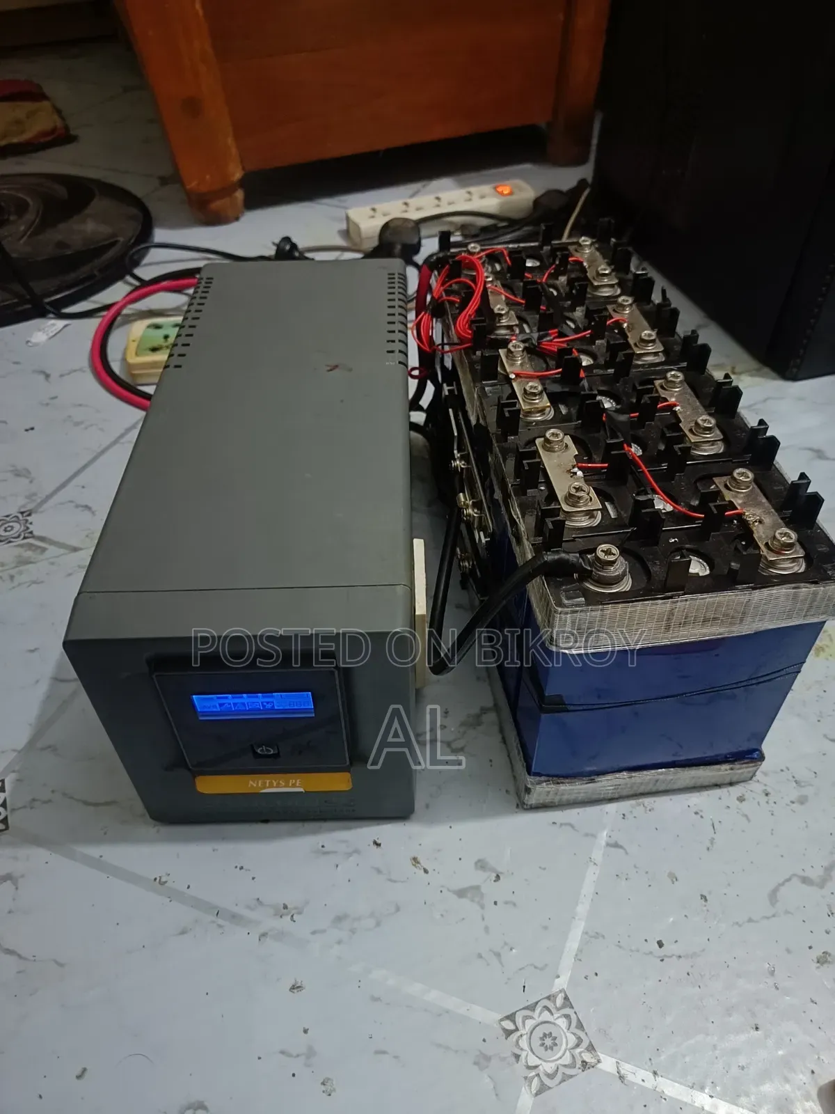 Socomec UPS + 24V 50Ah Lithium Phosphate Battery Setup for Sale