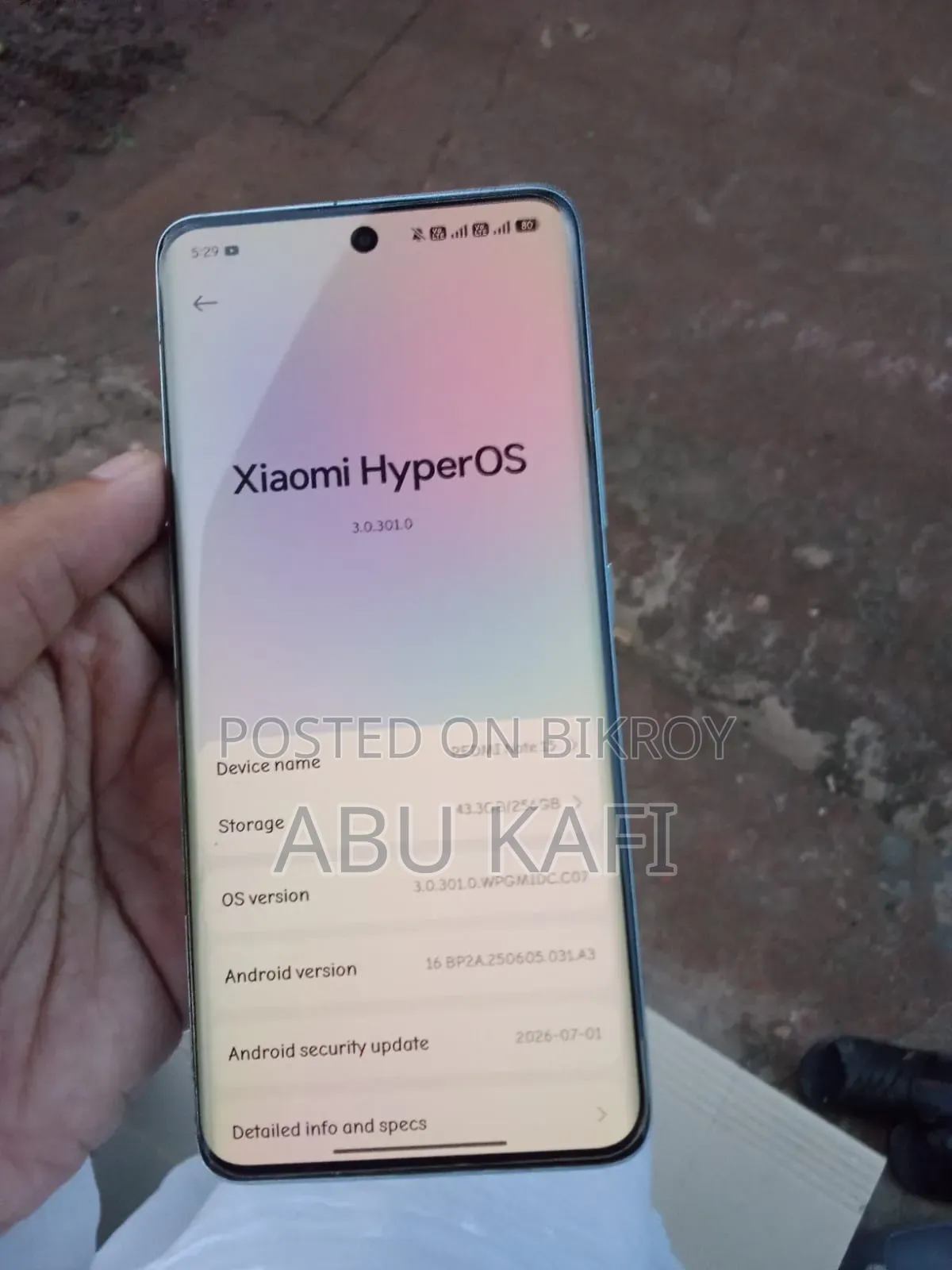 New Xiaomi Redmi Note 15 256 GB Silver