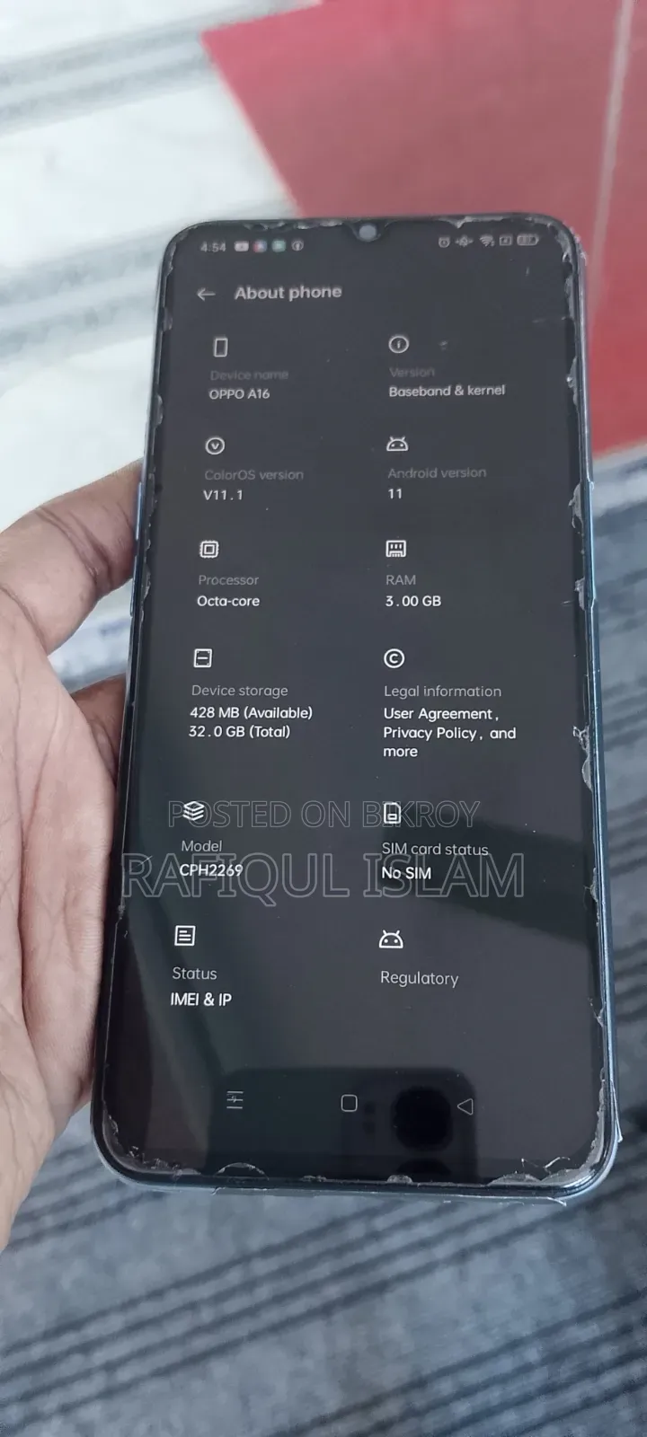 Oppo A16 32 GB Blue