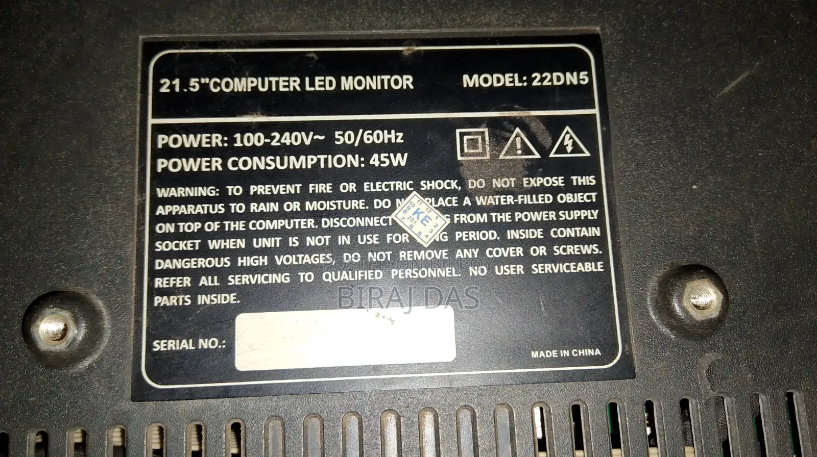 Sony TV 21.5"