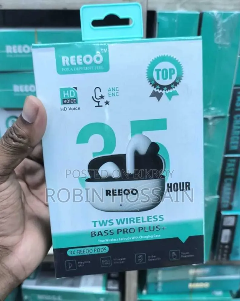 REEOO TWS Wireless Bass Pro Plus+ Earbuds