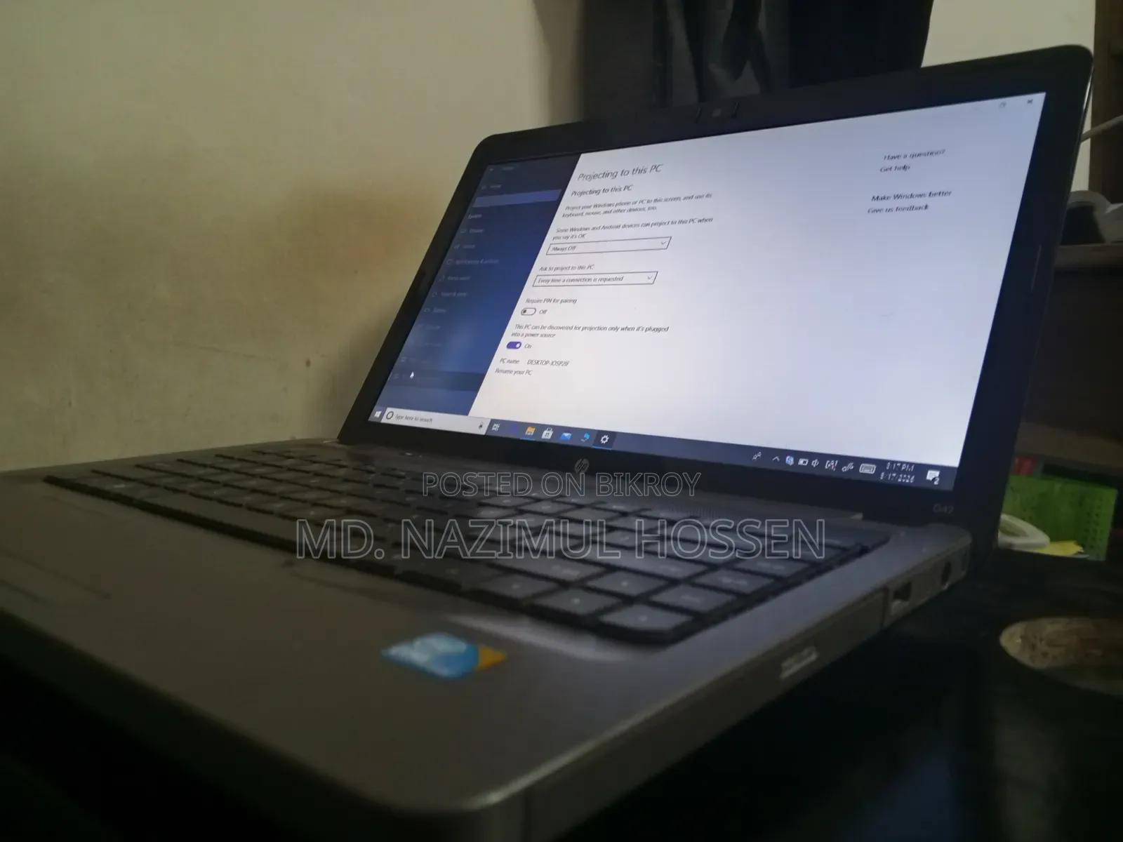 HP 15 Laptop 8GB Intel Core I3 HDD+SSD 500GB