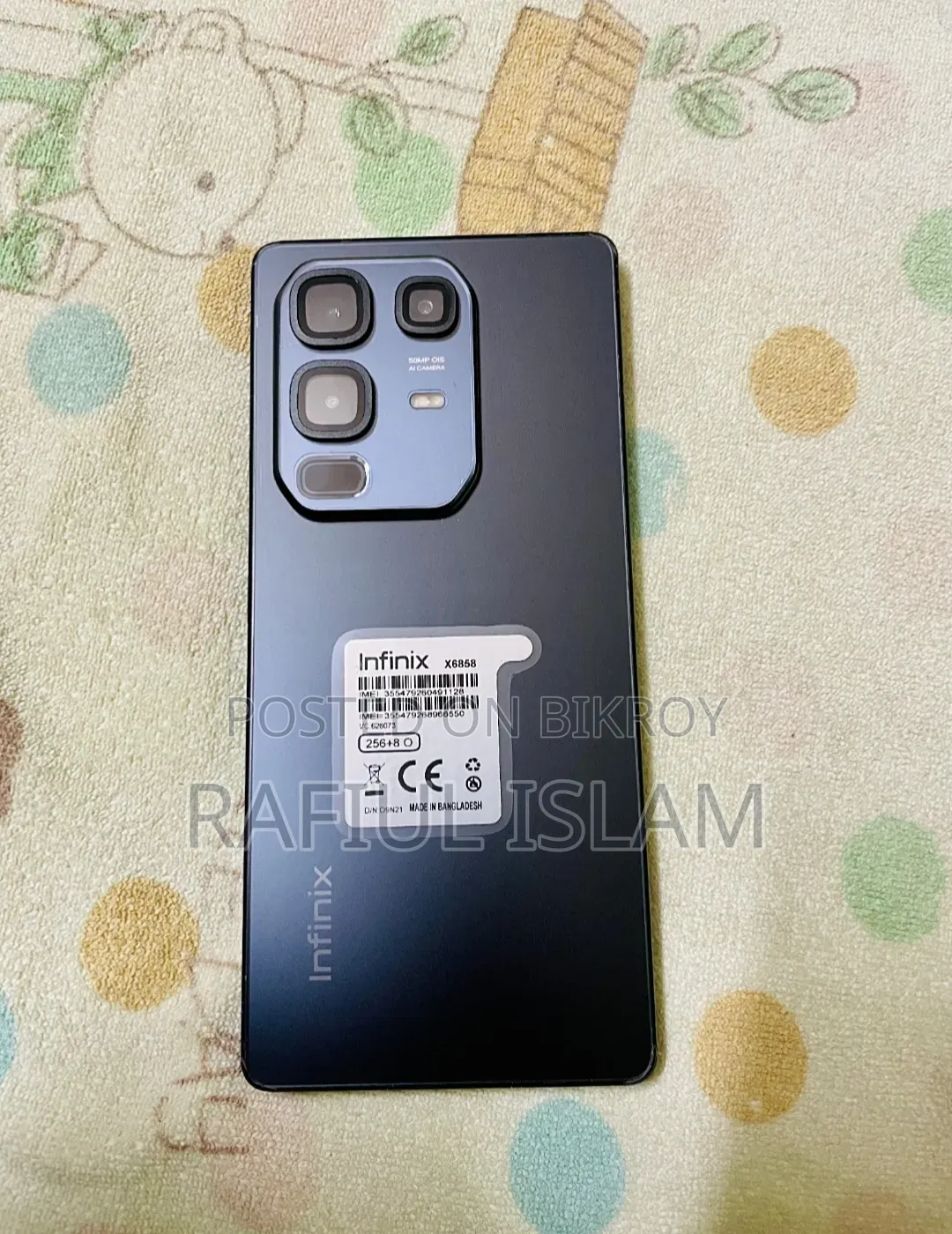 Infinix Note 50 4G 256 GB Black