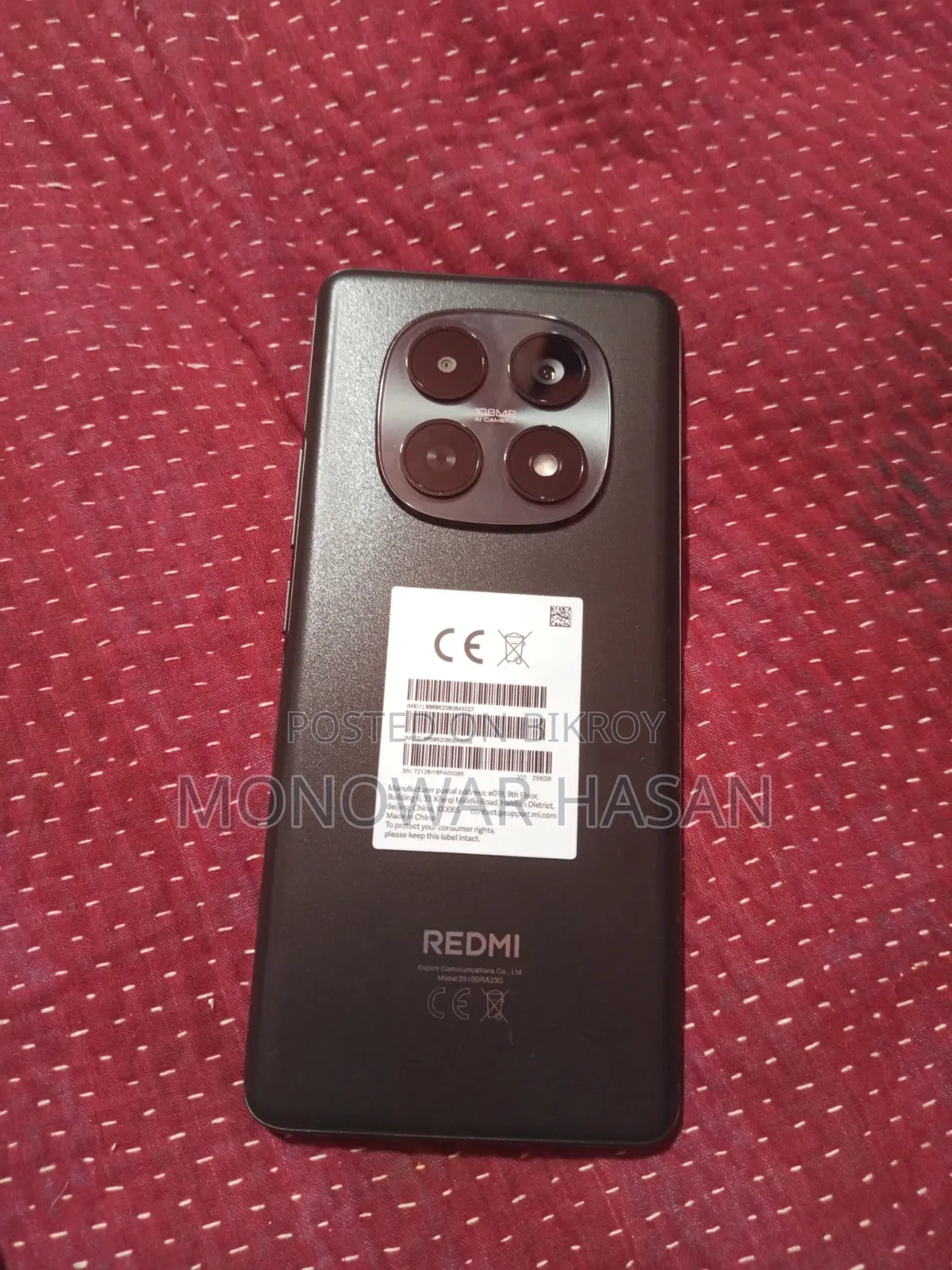 Xiaomi Redmi Note 15 256 GB Black